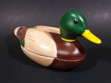 1978 Avon Mallard Duck Lidded Ceramic Organizer Handcrafted in Brazil - Treasure Valley Antiques & Collectibles