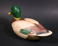 1978 Avon Mallard Duck Lidded Ceramic Organizer Handcrafted in Brazil - Treasure Valley Antiques & Collectibles