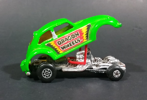 1972 Lesney Products Matchbox Lime Green Dragon Wheels No. 43 VW Volkswagen Dragster - Treasure Valley Antiques & Collectibles