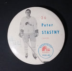 1981-82 Peter Stastny #26 Centre Quebec Nordiques NHL Hockey Collectible Button Pin - Treasure Valley Antiques & Collectibles