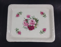 Antique Staffordshire England Pink Roses Flower Decorated Large Cheese Keeper - Treasure Valley Antiques & Collectibles