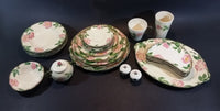 c. 1941 Gladding McBeam & Co Franciscan Pink Desert Flowers 23 Piece Dinnerware Set - Treasure Valley Antiques & Collectibles