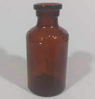 1920s Lysol Disenfectant Embossed Small Amber Glass Bottle - Cork Plug Top - Treasure Valley Antiques & Collectibles
