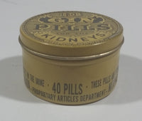 1940s National Drug and Chemical Company of Canada Limited BDC Gin Pills For The Kidneys Tin - Treasure Valley Antiques & Collectibles