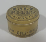 1940s National Drug and Chemical Company of Canada Limited BDC Gin Pills For The Kidneys Tin - Treasure Valley Antiques & Collectibles