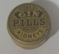 1940s National Drug and Chemical Company of Canada Limited BDC Gin Pills For The Kidneys Tin - Treasure Valley Antiques & Collectibles