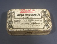 Vintage Penslar Laxative Cold Breakers Tablets Tin - Empty - Treasure Valley Antiques & Collectibles