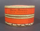 Antique 1920s Art Nouveau Three Flowers Face Powder Box Cardboard Container - Treasure Valley Antiques & Collectibles