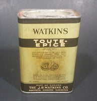 1940s Watkins Allspice 3 1/4 Ounce Tin "Purest Ground Spices" - Still Full - Treasure Valley Antiques & Collectibles