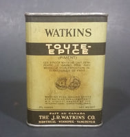 1940s Watkins Allspice 3 1/4 Ounce Tin "Purest Ground Spices" - Still Full - Treasure Valley Antiques & Collectibles