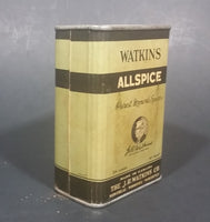 1940s Watkins Allspice 3 1/4 Ounce Tin "Purest Ground Spices" - Still Full - Treasure Valley Antiques & Collectibles