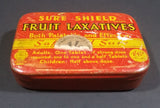 1930s Sure Shield Fruit Laxatives Pastilles Tin - Treasure Valley Antiques & Collectibles