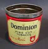 Vintage Dominion Mild & Mellow Fine Cut Tobacco Tin No Lid - Imperial Tobacco Montreal - Treasure Valley Antiques & Collectibles