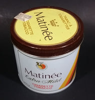 Vintage Late 1970s Matinee Extra Mild Cigarette Tobacco Tin with Lid - Treasure Valley Antiques & Collectibles