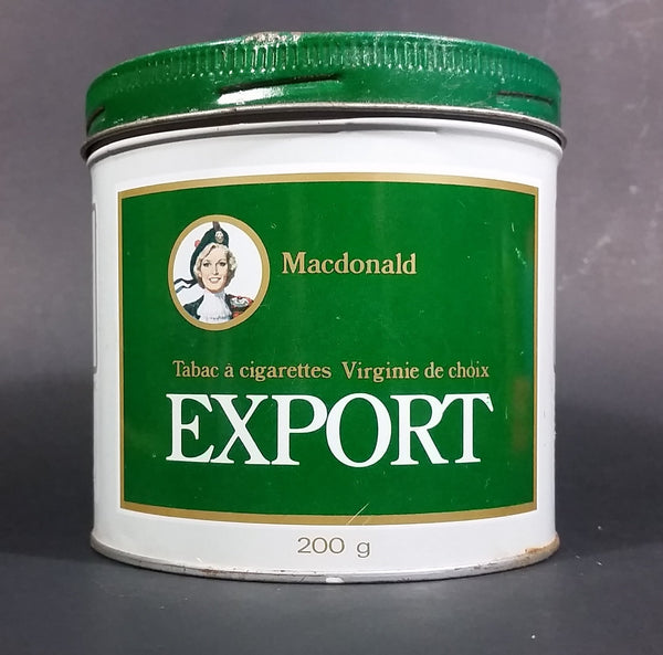 Vintage Late 1970s MacDonald Finest Virginia Cigarette Tobacco Export Tobacco Tin - Treasure Valley Antiques & Collectibles