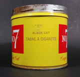 1960s Black Cat No. Number 7 Fine Cut Tobacco Tin - no lid - Treasure Valley Antiques & Collectibles