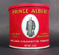 Vintage Prince Albert Pipe And Cigarette Tobacco 14oz Tin with plastic Lid Top - Treasure Valley Antiques & Collectibles