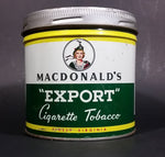 1940s Macdonald's Export Cigarette Tobacco Tin - Treasure Valley Antiques & Collectibles