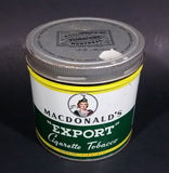 1940s Macdonald's Export Cigarette Tobacco Tin - Treasure Valley Antiques & Collectibles