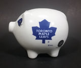 Toronto Maple Leafs NHL Ice Hockey White Ceramic Piggy Coin Bank - Official NHL Product - Treasure Valley Antiques & Collectibles