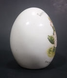1970s Holly Hobbie "Enjoy a quiet moment now and then" Porcelain Ceramic Egg - Treasure Valley Antiques & Collectibles