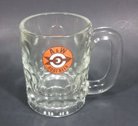 1961-1968 A & W Allen & Wright Soda Pop Beverage 4 1/4" Clear Glass Root Beer Mug - Treasure Valley Antiques & Collectibles