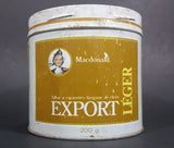 Vintage 1980s MacDonald Finest Virginia Cigarette Tobacco Export Light Tobacco Tin No Lid - Treasure Valley Antiques & Collectibles
