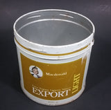 Vintage 1980s MacDonald Finest Virginia Cigarette Tobacco Export Light Tobacco Tin No Lid - Treasure Valley Antiques & Collectibles