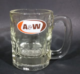 1970s A & W Allen & Wright Soda Pop Beverage Clear Glass Root Beer Mug - Treasure Valley Antiques & Collectibles