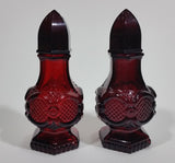 Vintage Avon Cape Cod Collection Ruby Red Salt & Pepper Shakers - Treasure Valley Antiques & Collectibles