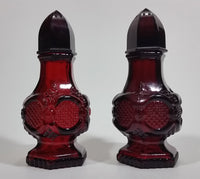 Vintage Avon Cape Cod Collection Ruby Red Salt & Pepper Shakers - Treasure Valley Antiques & Collectibles