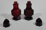 Vintage Avon Cape Cod Collection Ruby Red Salt & Pepper Shakers - Treasure Valley Antiques & Collectibles