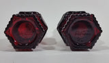 Vintage Avon Cape Cod Collection Ruby Red Salt & Pepper Shakers - Treasure Valley Antiques & Collectibles