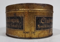 Antique Rock City Tobacco Clubman Cut Plug Smoking Pipe Tobacco Tin No Lid - Treasure Valley Antiques & Collectibles