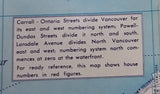 1966 Chevron Vancouver & Victoria Map - Celebrating British Columbia and Canada Centenaries 1966-1967 - Treasure Valley Antiques & Collectibles