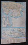 1966 Chevron Vancouver & Victoria Map - Celebrating British Columbia and Canada Centenaries 1966-1967 - Treasure Valley Antiques & Collectibles