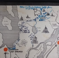1950s 200 Miracle Miles Through The Lower Fraser Valley Tourism Pamphlet & Map - Travel Bureau of British Columbia - Treasure Valley Antiques & Collectibles