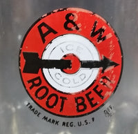 1948-1961 A & W Allen and Wright Ice Cold Root Beer Arrow Logo " Clear Glass Mug - Treasure Valley Antiques & Collectibles