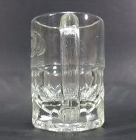 1970s-1980s A & W Allen and Wright Embossed Clear 4 1/2" Root Beer Mug - Treasure Valley Antiques & Collectibles