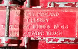 1967-1972 Lesney Matchbox No. 44 GMC Refrigerator Truck Red/Blue (Bumper, No Tow, w/ Door Stop) (A) - Treasure Valley Antiques & Collectibles
