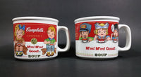 Set of 2 1997 Campbell's Soup M'm! M'm! Children Design Good Ceramic Soup Mug - Treasure Valley Antiques & Collectibles