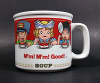 Set of 2 1997 Campbell's Soup M'm! M'm! Children Design Good Ceramic Soup Mug - Treasure Valley Antiques & Collectibles