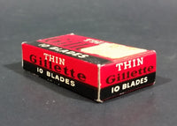 Vintage Gillette Thin Disposable Shaving Blades Box - Treasure Valley Antiques & Collectibles