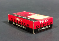 Vintage Gillette Thin Disposable Shaving Blades Box - Treasure Valley Antiques & Collectibles