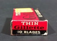 Vintage Gillette Thin Disposable Shaving Blades Box - Treasure Valley Antiques & Collectibles