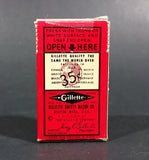 Vintage Gillette Thin Disposable Shaving Blades Box - Treasure Valley Antiques & Collectibles