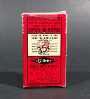 Vintage Gillette Thin Disposable Shaving Blades Box - Treasure Valley Antiques & Collectibles