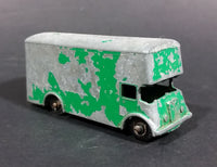 1960s Lesney Green Pickford Removal Van No. 46 - Missing Back Door - Paint Heavily Worn