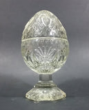 Vintage Avon Crystal Lidded Egg Candy Dish - Treasure Valley Antiques & Collectibles