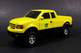 ERTL John Deere Yellow Pickup Truck with Black Flatbed Trailer Diecast Toy 1/25 Scale - Treasure Valley Antiques & Collectibles